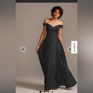 Black bridesmaid dress size 18